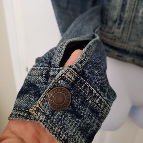 American Eagle Outfitters Blue Denim Jacket - Picture 2 of 12